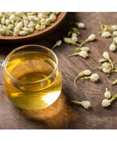 LeyuSmart Premium Jasmine Flower Tea: Dried Jasmine Buds Herbal Loose Leaf Tea 50g - Buy Online on SooperMarket.com