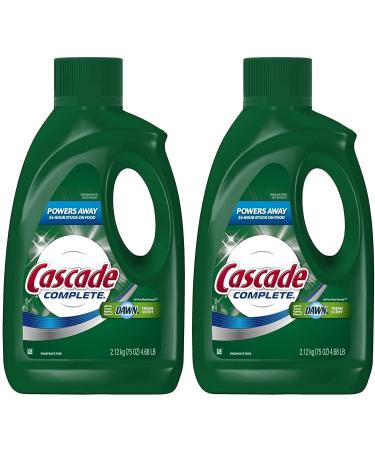 Cascade Complete Gel All-in-1 Dishwasher Detergent - 75 oz - Fresh - 2 pk 75 Ounce (Pack of 2)