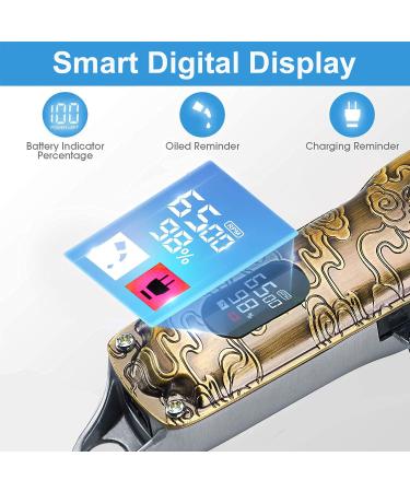 Suttik Men's Hair Clippers Set - Cordless Professional Trimmers with T-Blade & LED Display - Perfect Grooming Gift - Buy Online on SooperMarket.com
