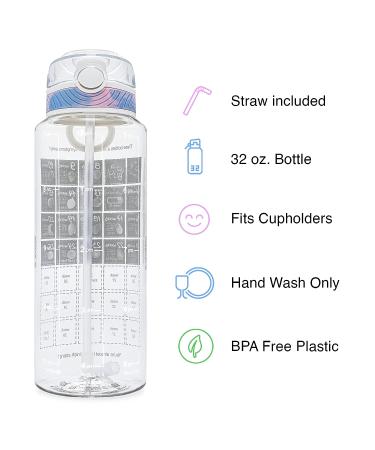 BellyBottle Pregnancy Water Bottle Tracker - BPA-Free, First Trimester Must-Have, Gifts for Women, Nausea Relief Essentials + Stickers & Straw - Buy Online on SooperMarket.com