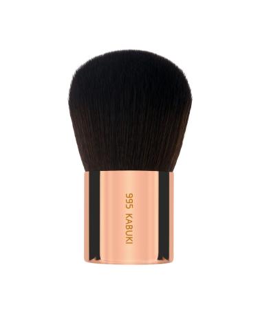 Bdellium Tools Professional Makeup Brush - Golden Triangle 995 Kabuki - With All Vegan and Soft Synthetic Fibers For Full-Coverage Application (Rose Gold 1pc)