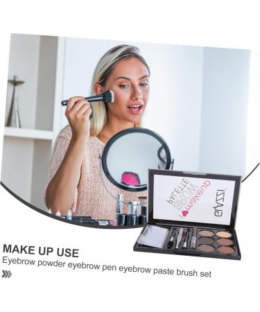MAGICLULU 5 Sets Eyebrow Powder Set Matte Eyeshadow Lady Cosmetic Eyebrow Brush Eyebrow Pencil Makeup - Buy Online on SooperMarket.com