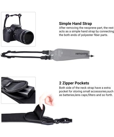 Soft Neoprene Shoulder Neck Strap for DSLR Cameras | Quick-Release Strap for Canon, Nikon, Sony & More - Buy Online on SooperMarket.com