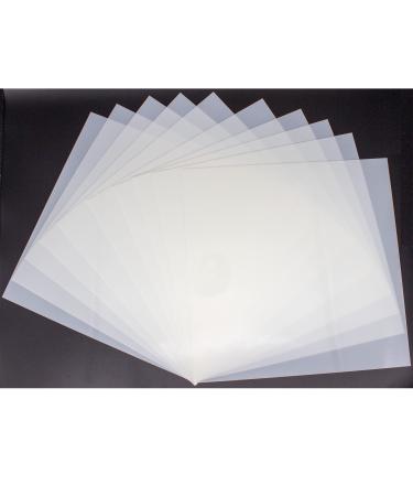 10PCS 10mil Blank Mylar Stencil Sheets,12X12 inch Milky Translucent PET Blank Stencils Sheets,Template Material for Cutting Machines, Laser Cutting, Food-Safe Craft Plastic 10mil, 12" x 12, 10 Pack