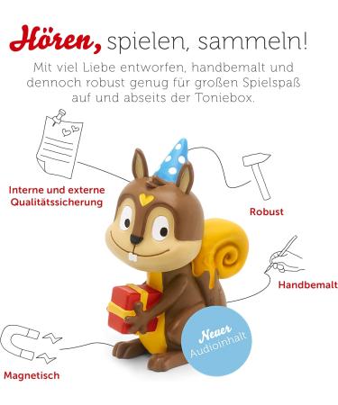 Tonies Hearing Characters for Toniebox - 60 Min of Favorite Children's Birthday Songs & More for Ages 3+ - Buy Online on SooperMarket.com