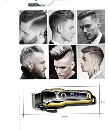 Professional Electric Hair Clipper for Men | LCD Trimmer & Shaver | International Shipping Available - Buy Online on SooperMarket.com