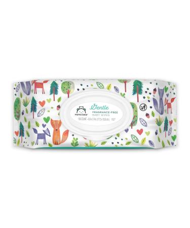 Amazon Brand - Mama Bear Gentle Fragrance-Free Baby Wipes, Hypoallergenic, 800 Count, 100 Count (Pack of 8) fragrance-free 100 Count (Pack of 8)