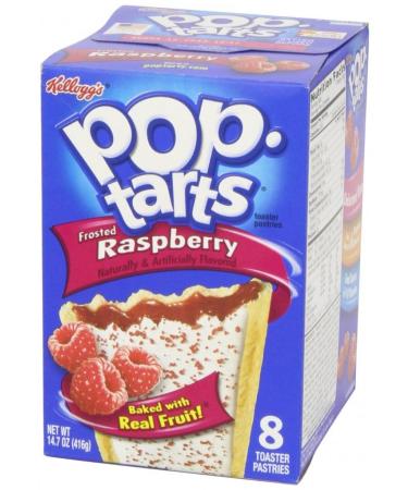 Kellogg's Pop-Tarts Frosted Raspberry Toaster Pastries 8 ct pack of 2 14.7oz