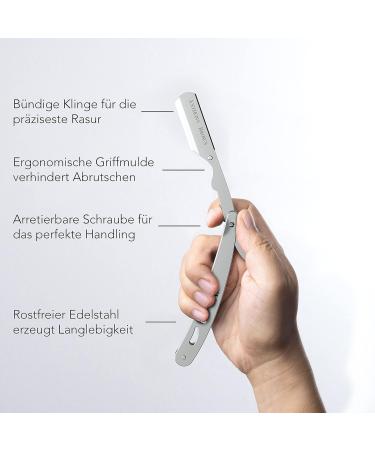 Anthony Brown Razor Set - Unique Precision Blade Head - Black & Silver Options - Includes Changing Blades & Etui - International Shipping Available - Buy Online on SooperMarket.com