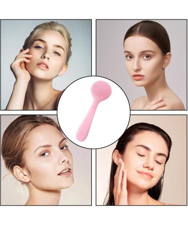 Bexdug Face Scrubber - Soft Silicone Facial Cleansing Brush - Manual Facial Cleansing Brush Skin Friendly Waterproof Face Cleaning Scrubber Pink - Buy Online on SooperMarket.com