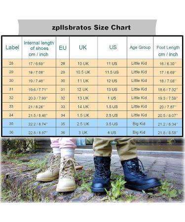 ZPLLSBRATOS Kids Outdoor Ankle Hiking Boots - 11.5 Little Kid Black - Buy Online on SooperMarket.com
