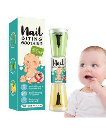 Thumb Sucking Stop 10ml Nail Polish | 10ml Kid's Anti-Biting Nail Polish Liquid Mild and Safe Nail Care Tool for Kids Adults Newborns and Teens
