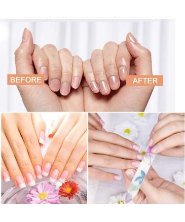 4 Pack Glass Nail Files - Crystal Double-Sided Manicure Set for Gentle Nail Care - Multi-Colored with Case - Perfect Gift for Women & Girls - Buy Online on SooperMarket.com