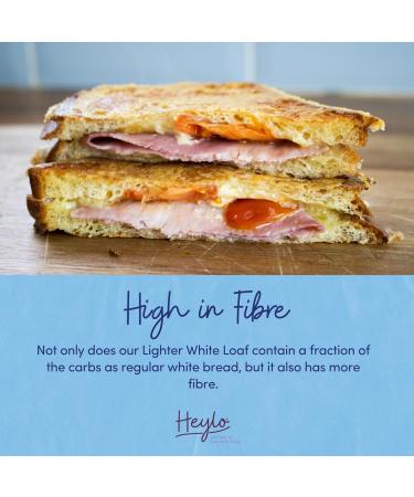 Heylo Lighter White Bread 2-Pack | Low Carb Bread | Keto Bread Loaf Ideal for Sandwiches Toast or As One of Your Delicious Keto Snacks | Keto Food | Keto Low Carb Bread | Keto Breads - Buy Online on SooperMarket.com
