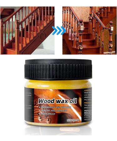 Wood Wax for Furniture | Waterproof Furniture Wax | Wood Seasoning Beewax Natural Beeswax Wood Furniture Cleaner and Polish for Wood Doors Tables Chairs Cabinets Acime - Buy Online on SooperMarket.com