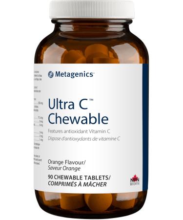 Metagenics Ultra C - Vitamin C Antioxidant - Chewable Orange - 90 Chewable Tablets