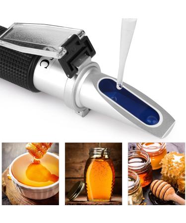 Buy XRClif Honey Refractometer with ATC - Portable Handheld LCD Display for Accurate Sugar Content Measurement (BRIX 58-92%) - Ideal for Honey Fruit Drinks & More - Buy Online on SooperMarket.com