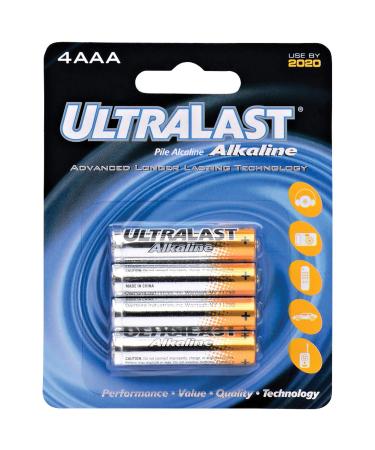 ULA4AAA ULA4AAA AAA Alkaline Batteries 4 pk Multicolor