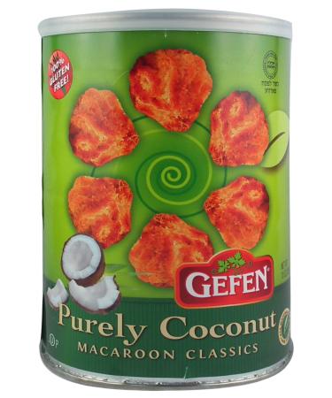 Gefen Coconut Macaroons 10 Ounce (2 Pack) | Resealable Canister Certified Gluten Free Kosher for Passover
