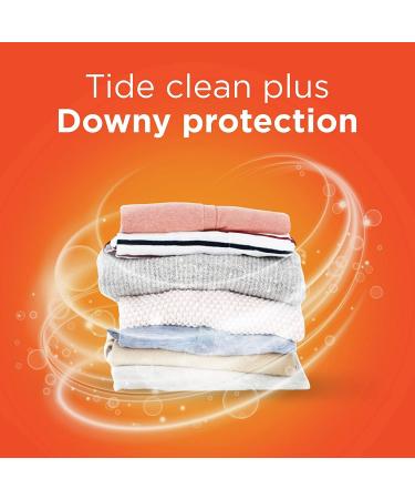 Tide Plus A Touch of Downy Liquid Laundry Detergent - April Fresh 46 fl oz 29 Loads | International Shipping Available - Buy Online on SooperMarket.com