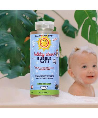 California Baby Holiday Bubble Baths - Tear-Free, Pure Essential Oils for Hot Tubs & Spas - Moisturizing Organic Aloe Vera & Calendula - 100% Plant-Based - USDA Certified - 13oz - Buy Online on SooperMarket.com