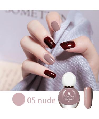 Peel off Nail Polish Nude Nail Vanish 12ml Fast Dry Nail Polish Pastel Nude Breathable Natural Water Based Nail Polish Nail Art at Home - Buy Online on SooperMarket.com