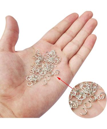 600 Pcs Silver Plated Jump Rings Split Rings - 6mm Jewelry Making Supplies - Buy Online on SooperMarket.com