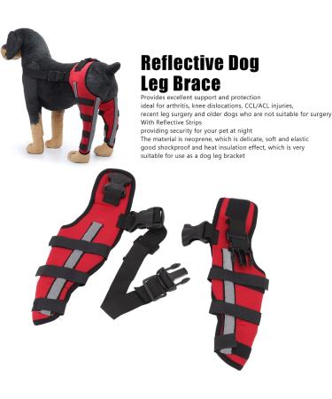 Knee Brace for Dogs ACL with Reflective Strips Knee Dislocation Arthritis Keeps The Joint Warm and Stable Extra Support Reduces Pain and Inflammation (XS) - Buy Online on SooperMarket.com