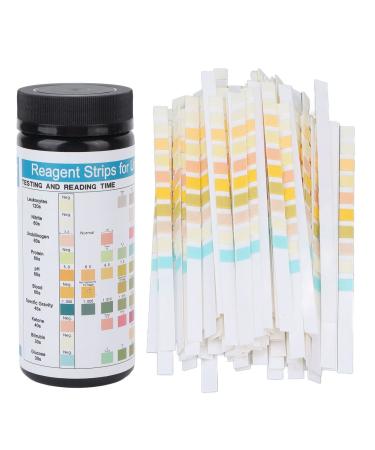 100pcs Ketone Urine Test Strips Ketone Measure Strip Accurate Fast Measurement Ketones Level Monitor Test Strip for Leukocyte Nitrite Urobilinogen Protein PH