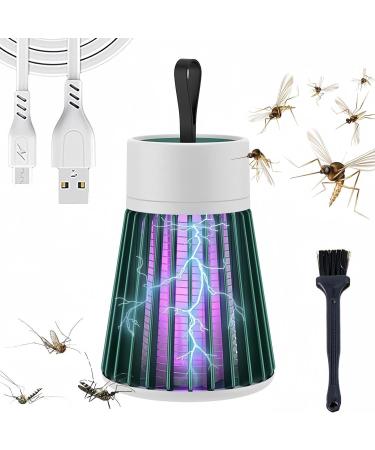 2024 New Mozz Guard Mosquito Zapper MozzGuard Outdoor Mosquito Lamp USB Charing and Low Noise Portable Cordless Bug Zapper Outdoor for Indoor Home Garden Camping Picnic (Green)