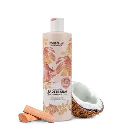 Jean & len exotic bathing room coconut & sandalwood bathing foam with creamy texture filled with nourishing ingredients bath additive without parabens silicones & microplastics vegan 400 ml coconut & sandalwood 400 ml (1 Pack)