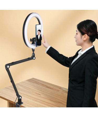 10in LED Light with Stand Adjustable Brightness and Color Temperature for Beauty Manicure and Live Streaming - Buy Online on SooperMarket.com