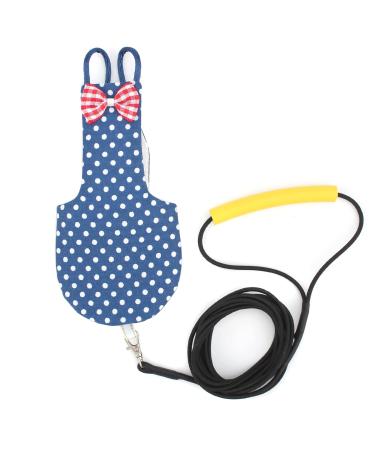 Alfie Pet - Wayne Bird Diaper with Leash Set Large (Pack of 1) Blue