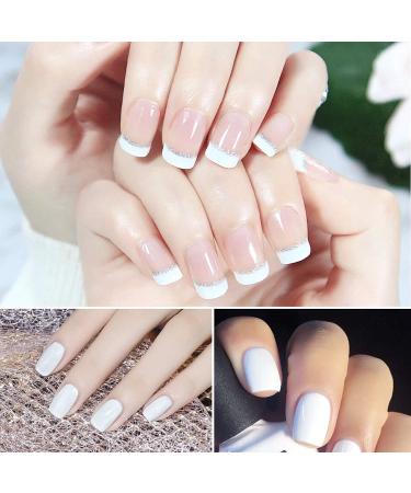 Arte Clavo Milky Pure White Gel Nail Polish - 15ml Soak Off LED Long-Wear Nail Gel for DIY Home Manicure | 1 Pcs Mirror Shine Essential Polish - Buy Online on SooperMarket.com
