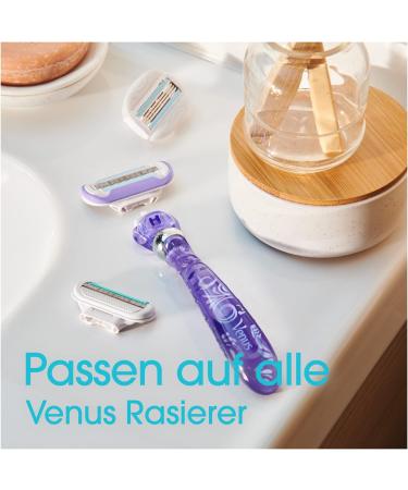 Gillette Venus Deluxe Smooth Swirl Razor Blades for Women - 4 Replacement Blades for Ultimate Shaving Comfort - Buy Online on SooperMarket.com