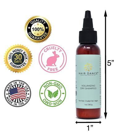 Organic Dry Shampoo Volume Powder for Blonde and Dark Hair - Lavender Oil Scented, 1 Ounce - Buy Online on SooperMarket.com