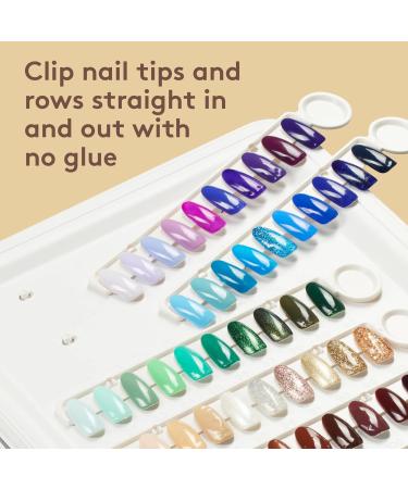 MYLEE Swatch Book - 120 Colour Slots Detachable Nail Colour Chart Display Book Comfortable and Easy to use - Clips in Nail Tips Professional Salon & Home use Portable - Buy Online on SooperMarket.com