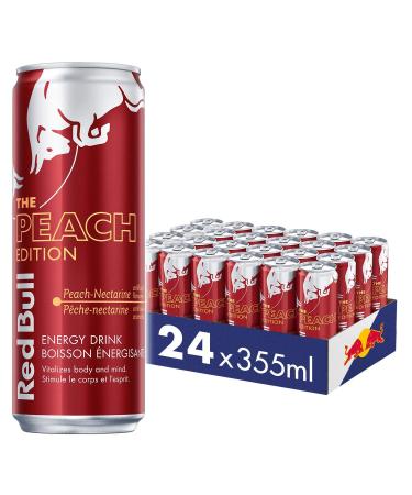 Red Bull Energy Drink Peach-Nectarine 355ml (24 pack) 355ml (Pack of 24)