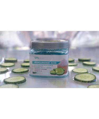 Shop Spascriptions Hyaluronic Acid Exfoliating Body Scrub 21 oz Ultra Hydrating & Nourishing Body Care for All Skin Types - Buy Online on SooperMarket.com