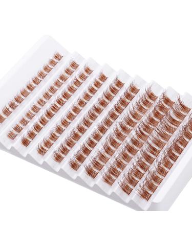 Buy Outopen Brown Lash Clusters 140Pcs - Natural D Curl Wispy Cat Eye Extensions for DIY Home Use - Buy Online on SooperMarket.com