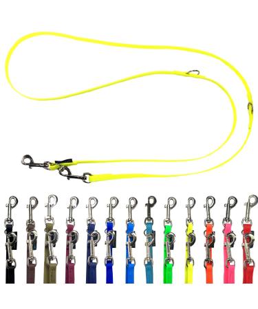 Biothane dog linen small dogs / large dogs adjustable 2m / 2.40m / 2.80m / 3.50m / 5m silver hook 9mm / 13m m / 16mm (2.80m x 9mm neon yellow) 2.80m x 9mm neon yellow