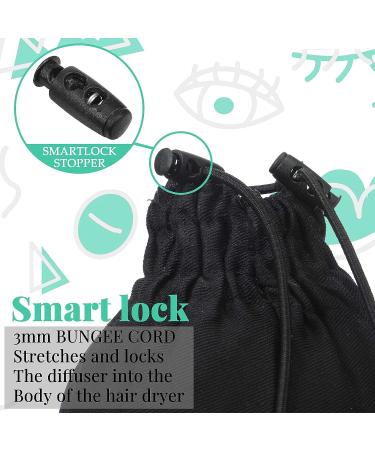 Universal Hair Dryer Socks with Comb Diffuser - Perfect for Curly & Wavy Hair - Home, Travel, Hotel Accessories - Buy Online on SooperMarket.com