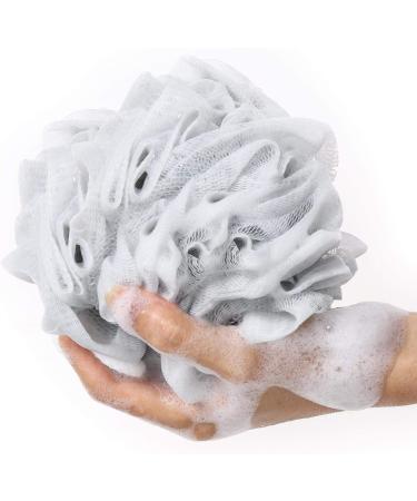 Pack of 4 Bath Sponge Loofahs - 60g Mesh Pouf Shower Scrunchies for Body Wash - Buy Online on SooperMarket.com