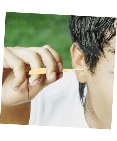 Lurrose 2 Pcs Croissant Ear Cleaning Tools - Ear Wax Pick Set for Clean Ears - Travel-Friendly Earwax Curette Kit - Light Yellow - Buy Online on SooperMarket.com