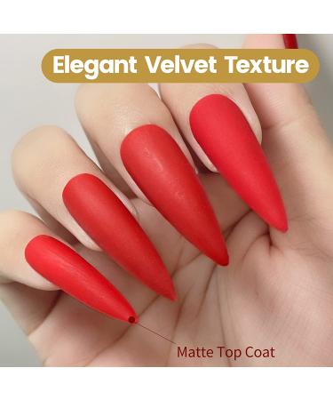 YTD Likomey Gel Nail Polish Matte Top Coat 15ML - Long Lasting Soak Off UV No Wipe Velvet, Salon Quality Clear Gel for DIY Manicure - 0.5 Fl Oz - Buy Online on SooperMarket.com