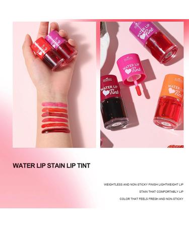 6Pcs Mini Fruit Juice Lip Stain Set - Korean Lip Gloss & Multi-Use Liquid Lipstick | Long Lasting Waterproof High Pigment Colors for Lips & Cheeks - Buy Online on SooperMarket.com