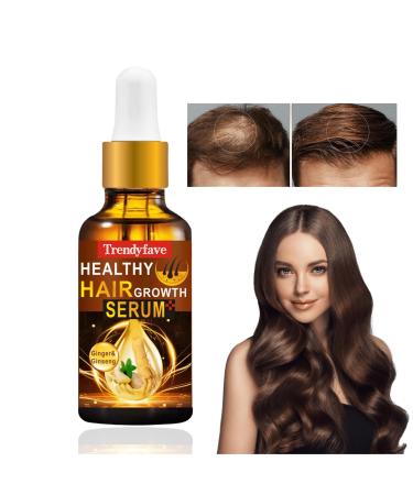 Trendyfave Hair Growth Oil Ginger Hair Growth Serum Anti Hair Loss Essence Hair Oil for Dry Damaged Hair Biotin Hair Serum for Hair Growth for Fast Hair Growth Nourishing Scalp for All Hair Types