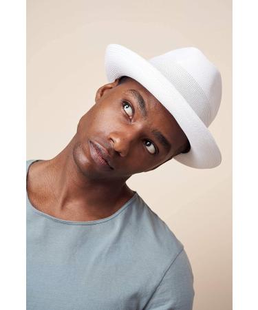 Pineapple&Star Genoa Fedora Bucket Sun Straw Beach Hat UPF50+ Unisex Greywhite - Medium - Buy Online on SooperMarket.com