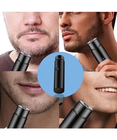Mini Electric Shaver Portable Electric Rotary Men's Razor Cordless USB Rechargeable Electric Men's Shaver Waterproof Electric Pocket Shaver for Travel or Home Use Wet and Dry Use Men's Mini Shaver - Buy Online on SooperMarket.com