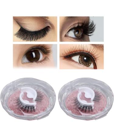 Natural False Eyelashes Wispy Natural Fake Lashes ABS Fiber 1 Pairs Cat Eye Lashes for Parties Weddings Birthday Gifts - Buy Online on SooperMarket.com